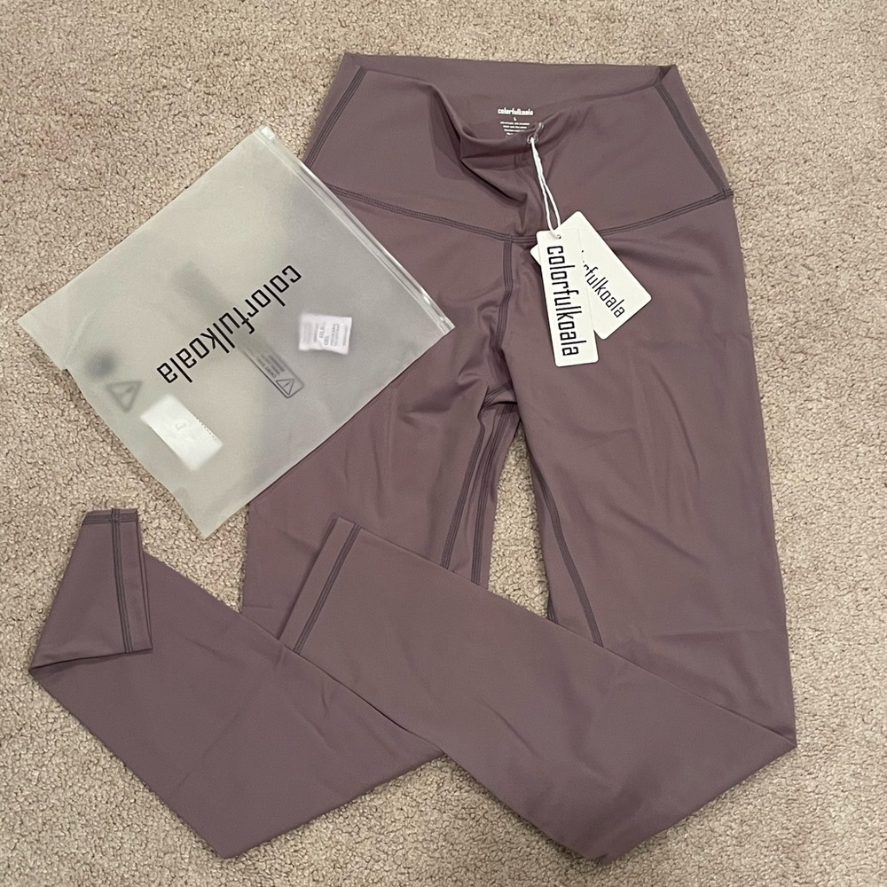 BRAND NEW W/ TAGS, light purple leggings, colorfulkoala brand, Amazon purchase